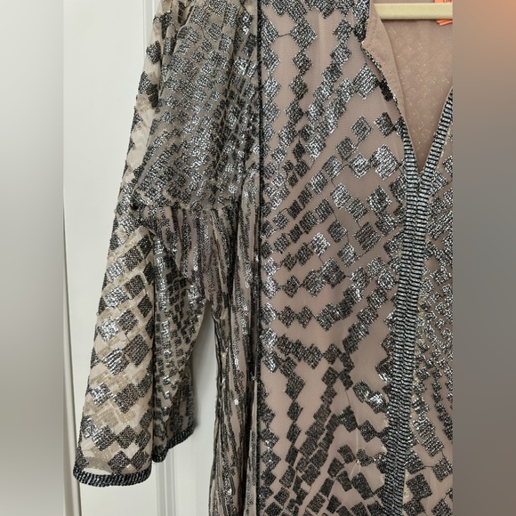 Anna Sui for Free People silver maxi gown - Picture 7 of 10